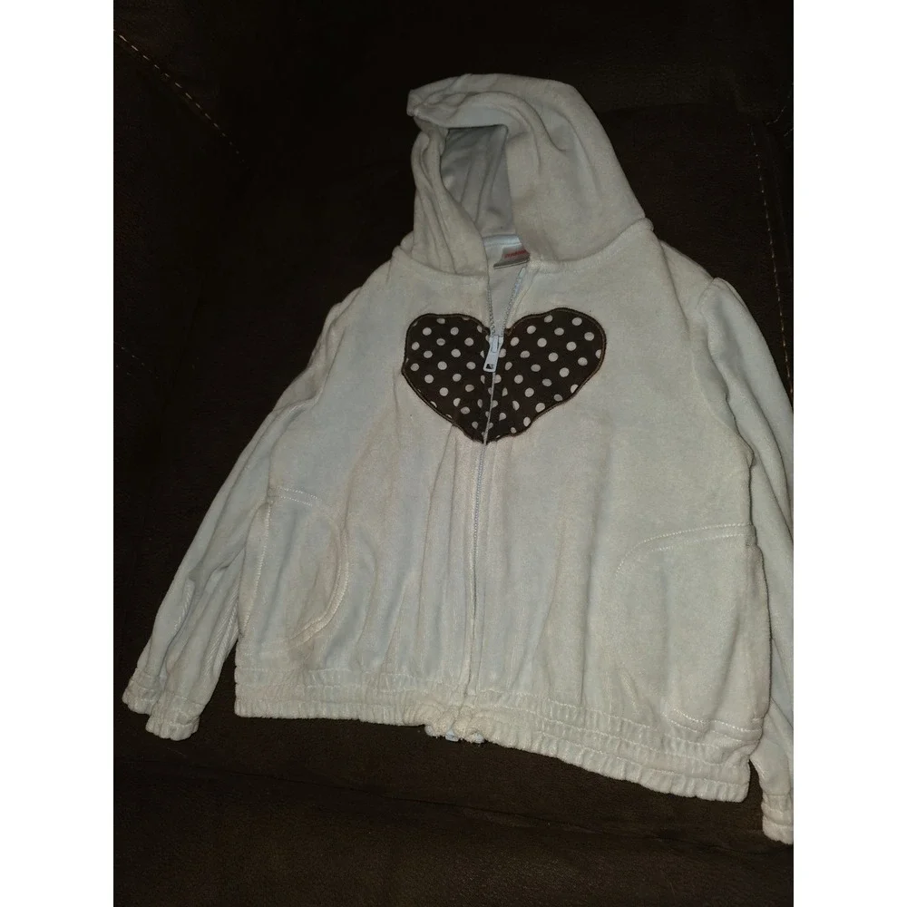 Gymboree girls best friend heart blue sweatshirt size 4t 5t